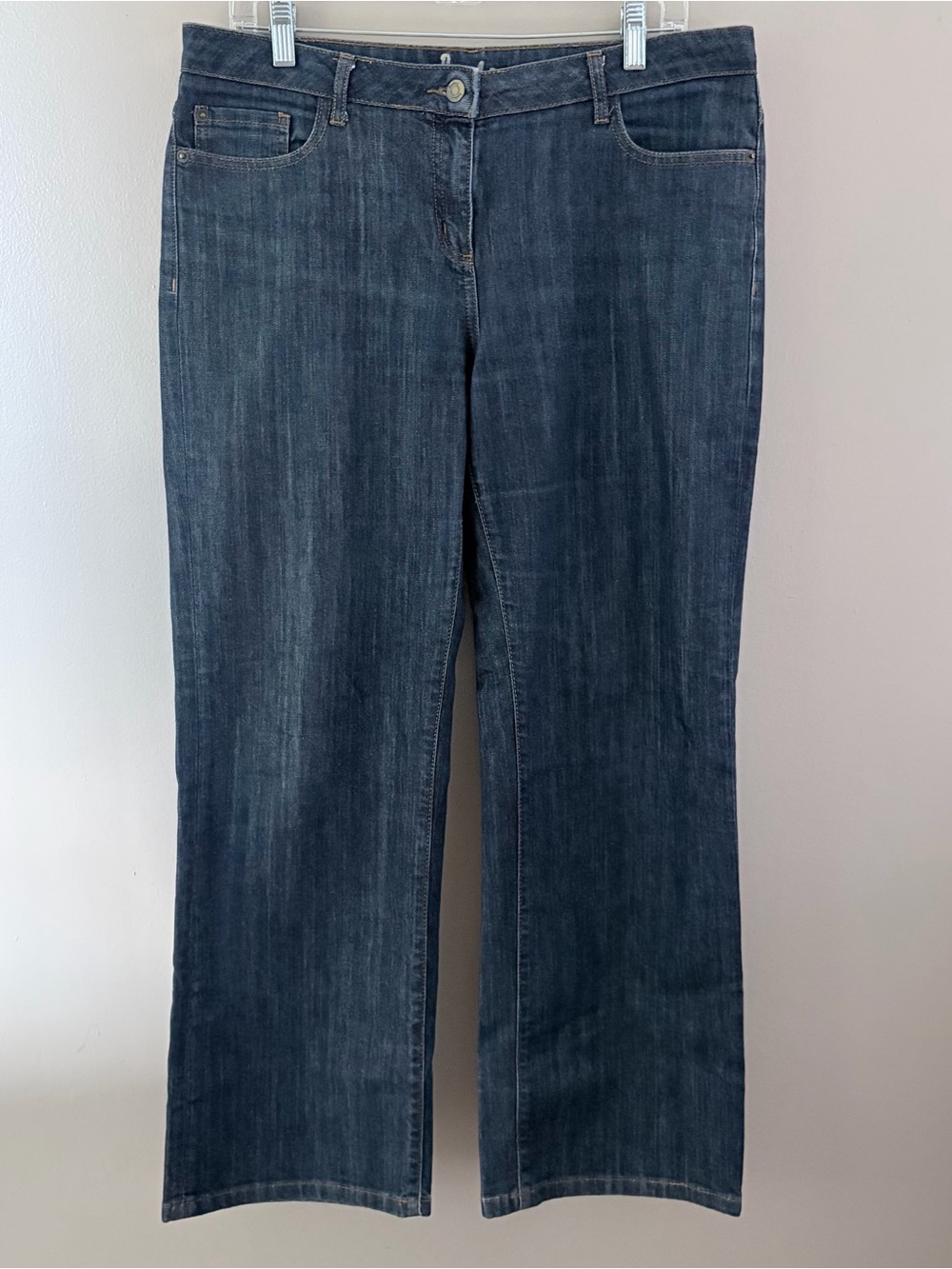 Boden Dark Wash Wide Leg Jeans Size WC137 US 10P Petite